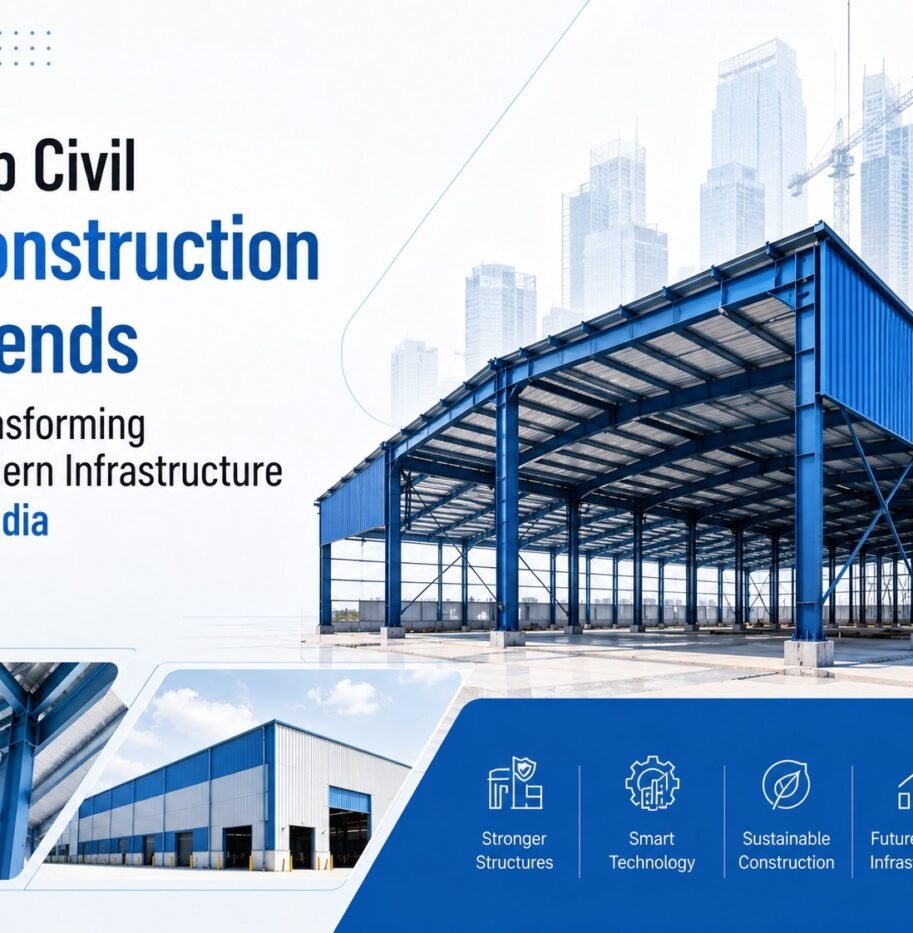 In this article, we will explore the top civil construction trends transforming modern infrastructure in India, understand how they are changing the industry, and discover what the future holds for construction businesses, industries, and communities. In this article, we will explore the top civil construction trends transforming modern infrastructure in India, understand how they are changing the industry, and discover what the future holds for construction businesses, industries, and communities.