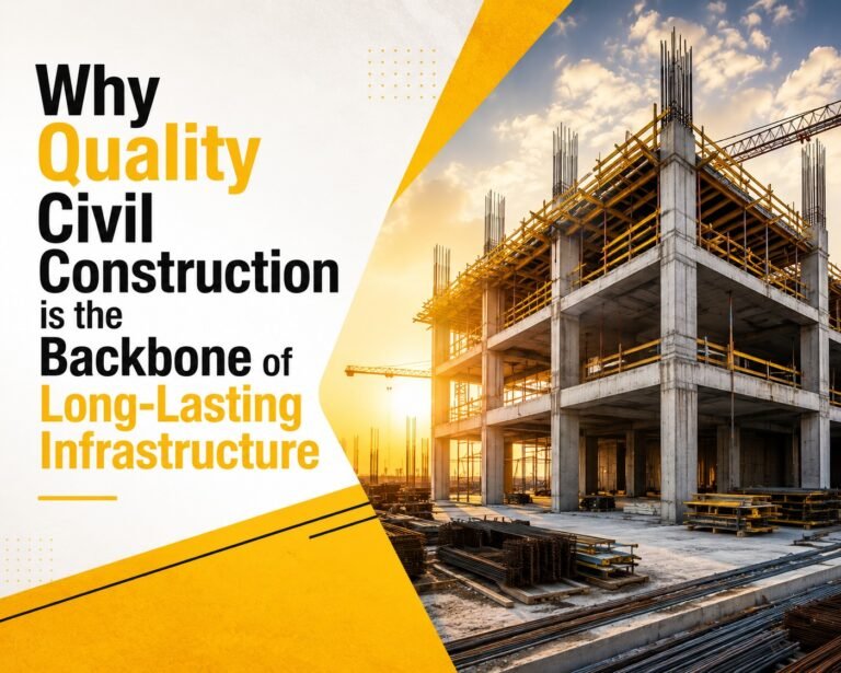 Today, businesses and industries are looking for structures that are not only cost-effective but also long-lasting, safe, and efficient. This is why quality civil construction has become the backbone of modern infrastructure development across the world.