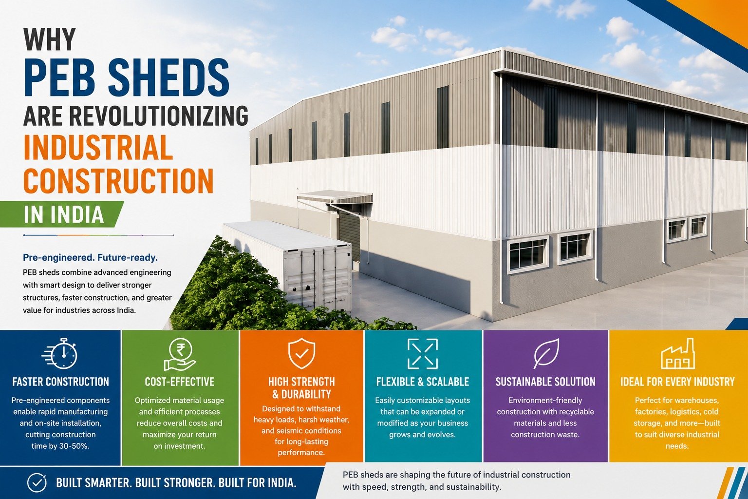 Why PEB Sheds Are Revolutionizing Industrial Construction in India | PEB Shed Manufacturer in India