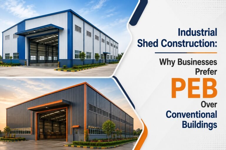 Industrial Shed Construction: Why Businesses Prefer PEB Over Conventional Buildings