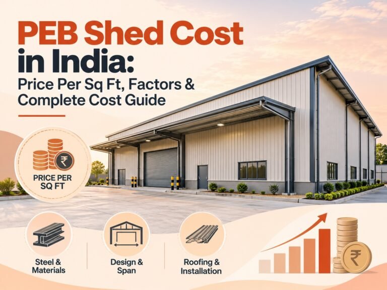 PEB Shed Cost in India: Price Per Sq Ft, Factors & Complete Cost Guide